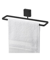 Toalheiro de Lavabo com Fixação Parafuso Preto Fosco 25cm - Ela Decora